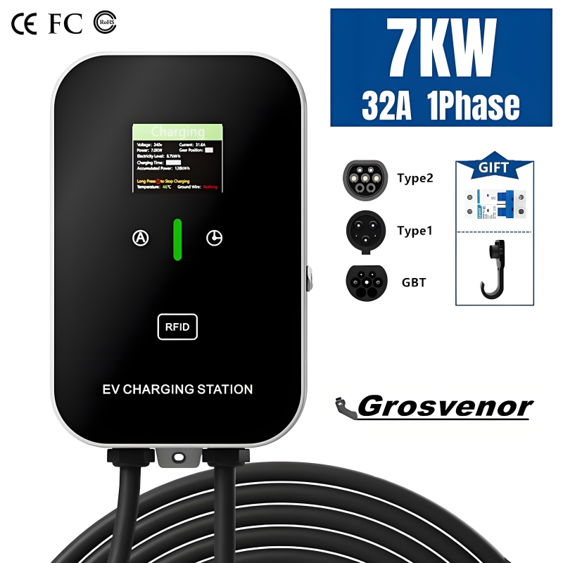 Home Ev Charger - New 7KW Type2 Electric Vehicle Charger