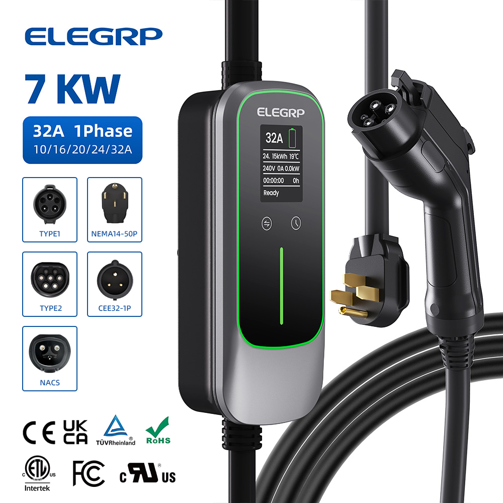 ELEGRP 32 Amp Portable Electri - Home Ev Charger review and price