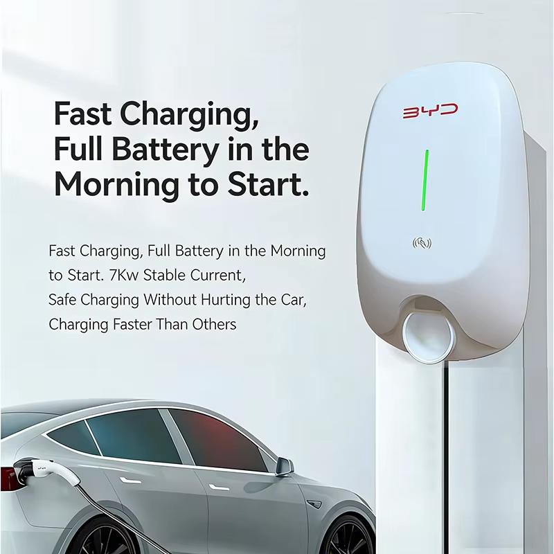 7KW Wall‑Mounted AC EV Chargin - Home Ev Charger review and price