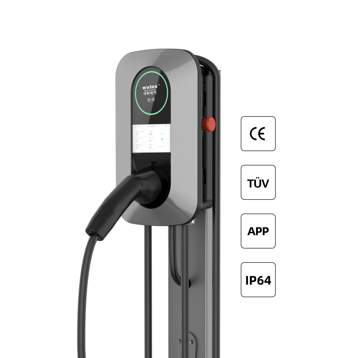22kW AC Home Charging Pile Ev  - Home Ev Charger review and price