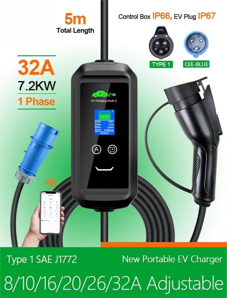 Custom USA AC Portable EV Char - Ev Charging Pile review and price