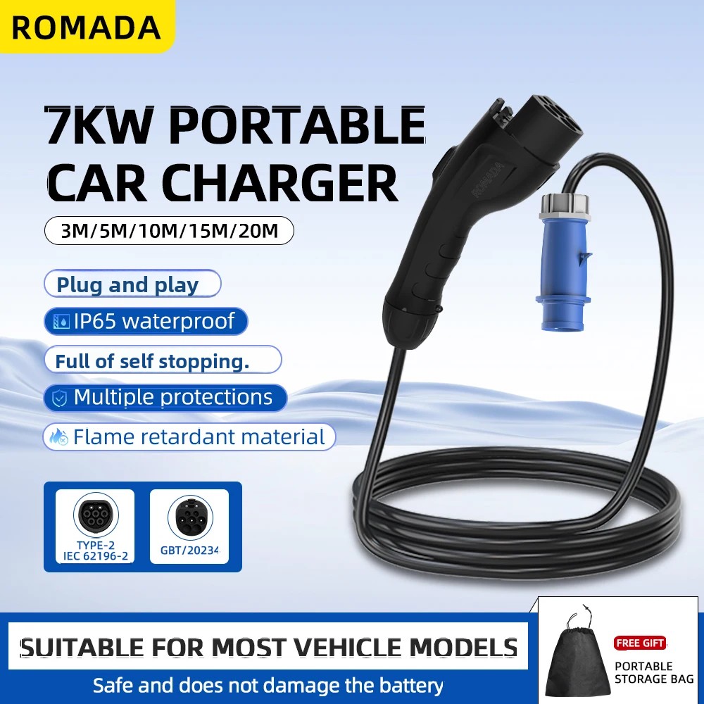 7KW 32A Electric Vehicle EV Po - Ev Charger Adapter review and price