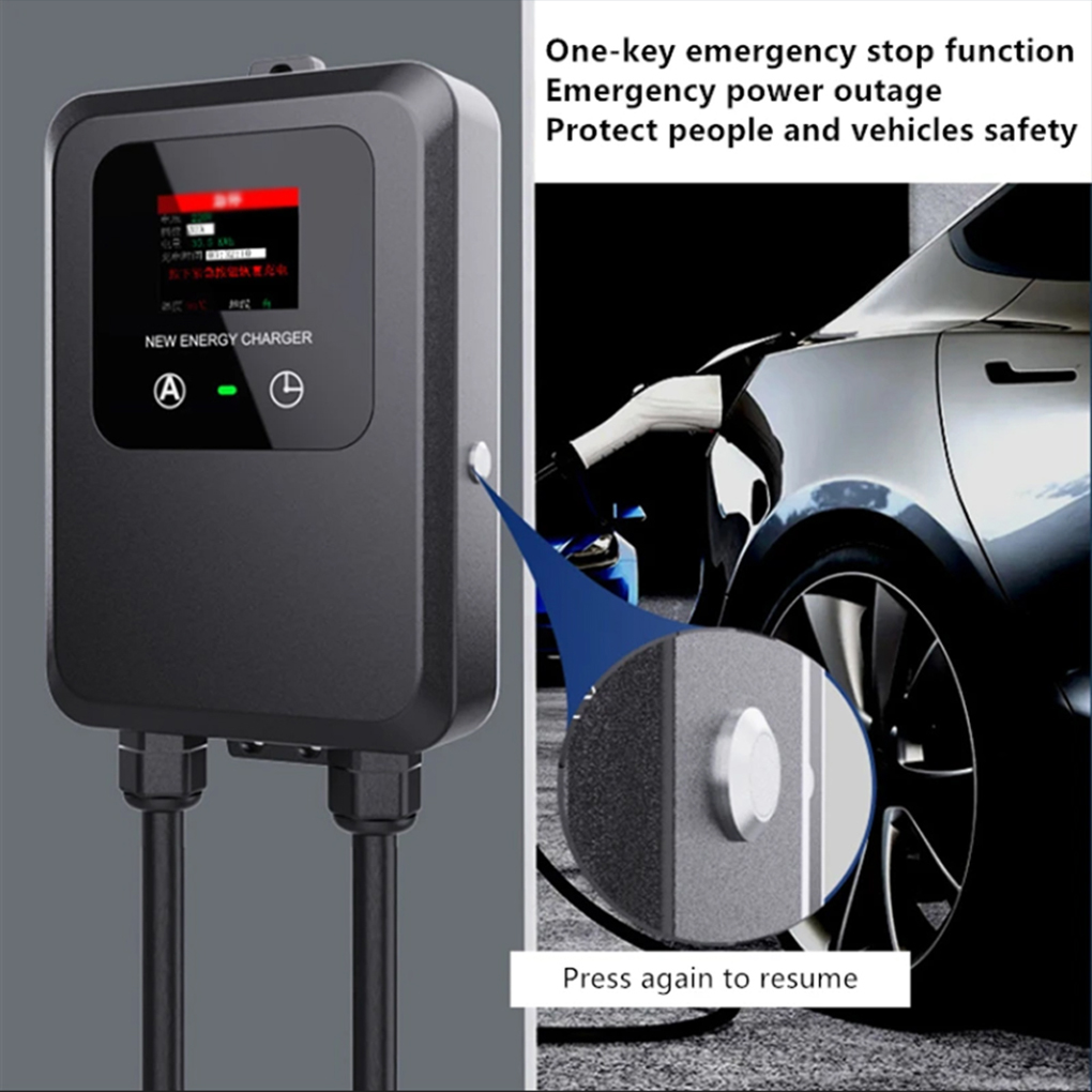 EV Charger 32A-24A-16A-8A 7KW  - Wallbox Ev review and price