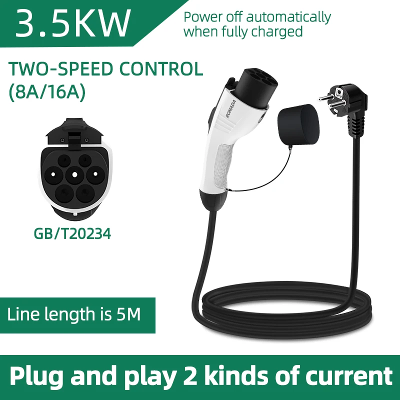 For Electric Vehicle 3.5KW 16A - Ev Charger Adapter review and price