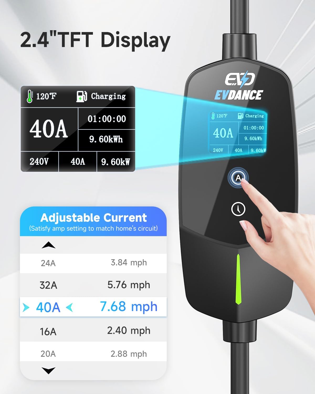 EVDANCE Portable EV Charger fo - Home Ev Charger review and price