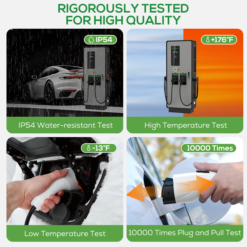 Dual  Dc Ev Charger 40kw 80kw  - Ev Charging Pile review and price